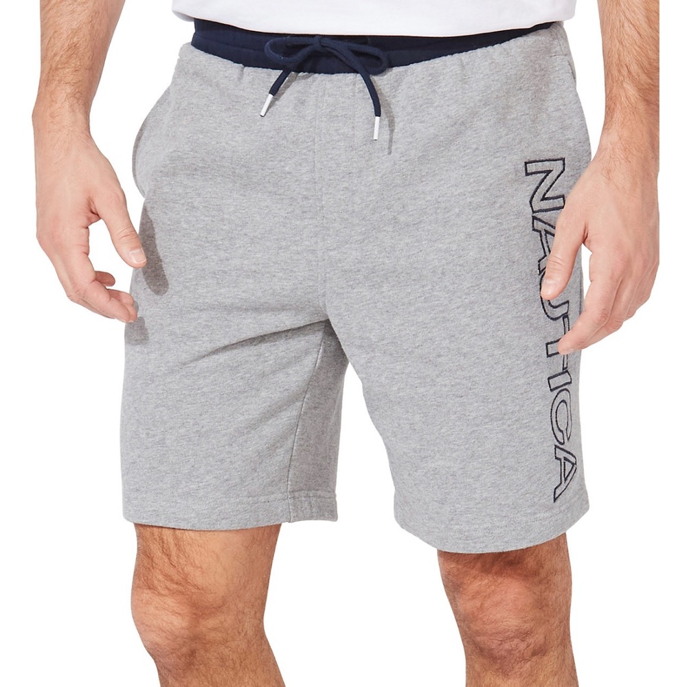 Nautica Mens 9" Logo Fleece Short